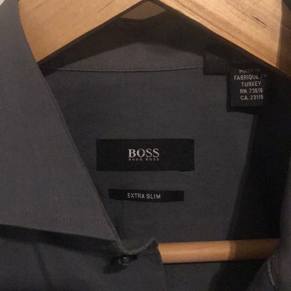 Gray Hugo Boss Slim Needs cleaning & pressed only